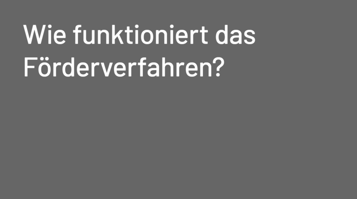 Vorschaubild zum EFRE-Film "Wie funktioniert das Förderverfahren?"